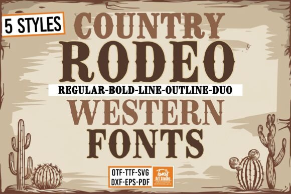 Bring the Wild West to Life with the Rodeo Western Font Bundle