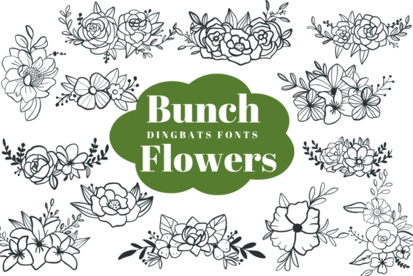 Bunch Flowers: A Delightful Dingbats Font for Creative Expression