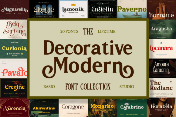 Decorative Modern Fonts: Where Contemporary Clarity Meets Artistic Flair