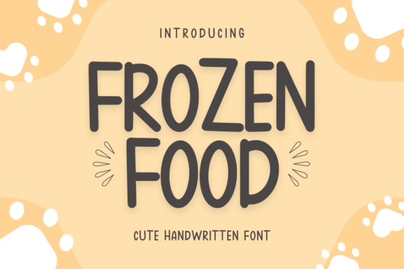 Frozen Food: A Playful Handwritten Font
