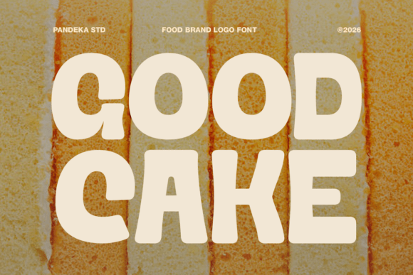 Good Cake: A Sweet, Chunky Font for Food Brands