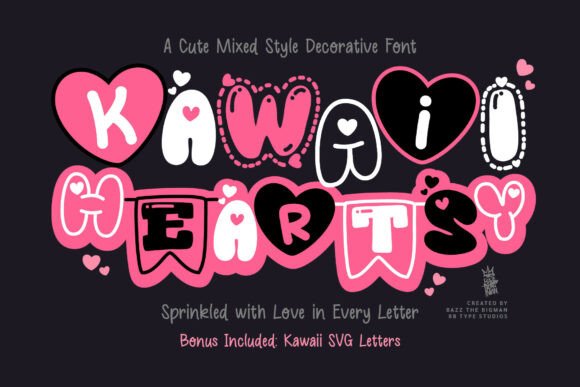 Kawaii Heartsy: Where Playful Typography Meets Purposeful Design