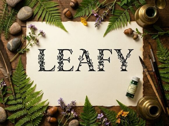 Leafy Font: When Every Capital Letter Becomes a Statement