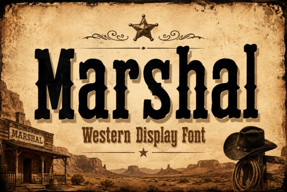 Marshal: The Quintessential Western Display Font