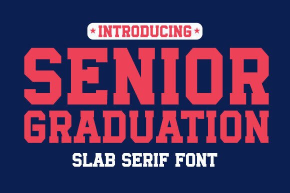 Senior Graduation: The Bold Typographic Anchor for Academic and Athletic Identity