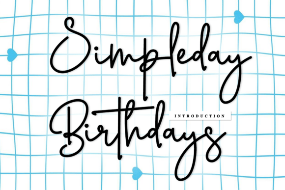 Simpleday Birthdays: Where Artisanal Charm Meets Modern Typography