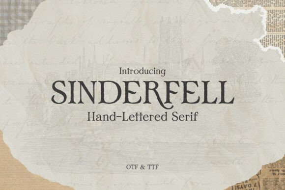 Sinderfell: A Vintage Serif with Soul