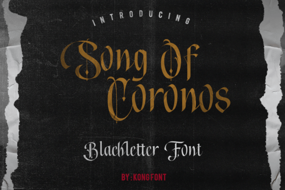Song of Coronos: Bold Blackletter Typography