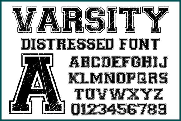 Varsity Distressed: Bold, Vintage Typography