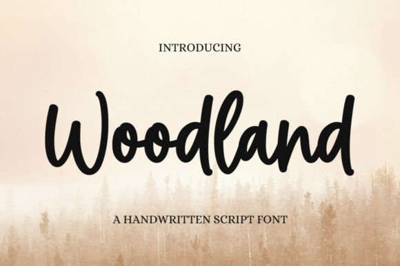Woodland: A Serene Handwritten Script Font