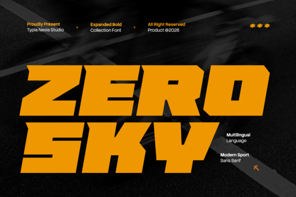 Zero Sky: The Bold Racing Font That Accelerates Your Design